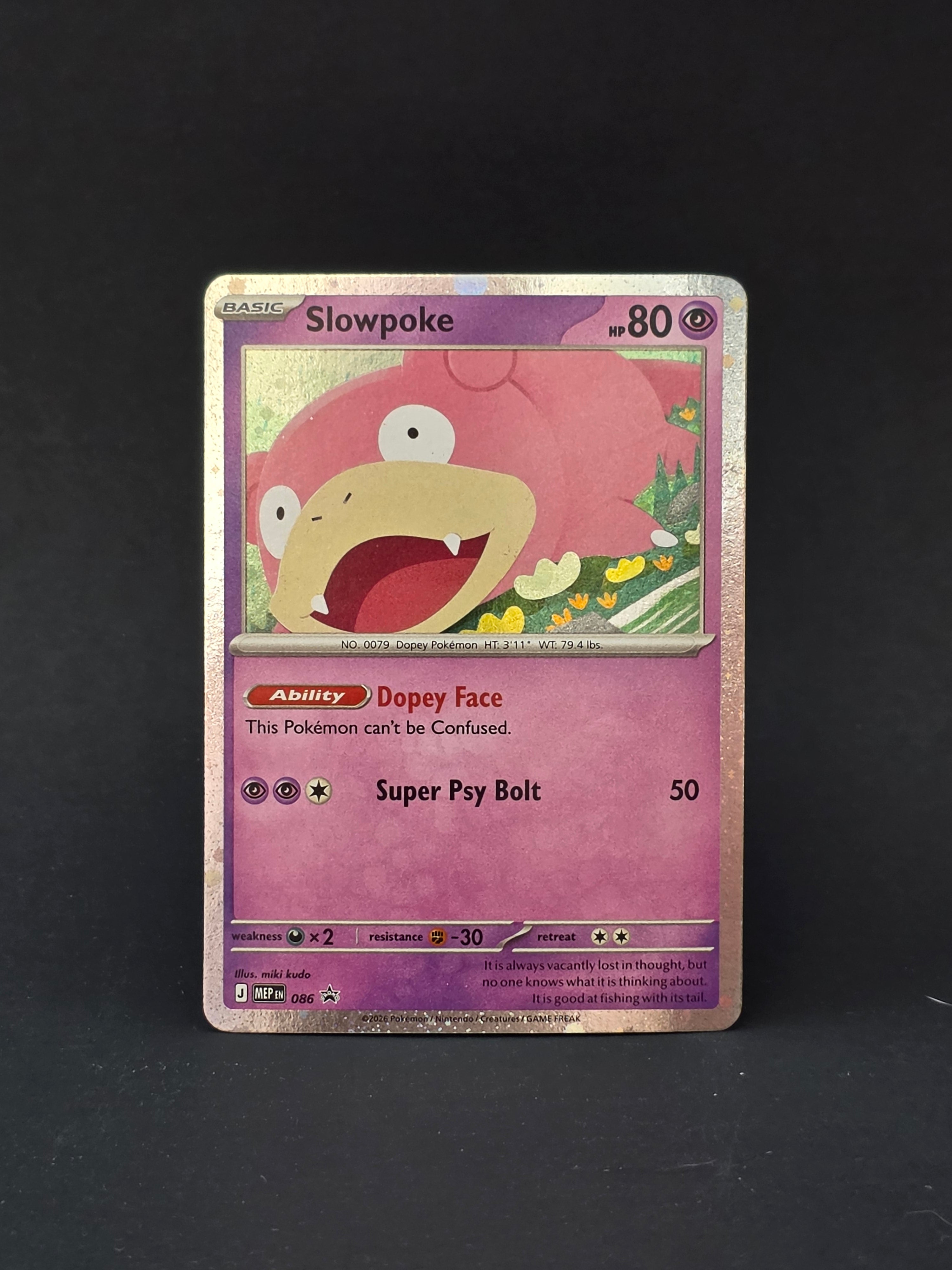 Slowpoke MEP 086 — Cosmos Holo | Mega Evolution Black Star Promo