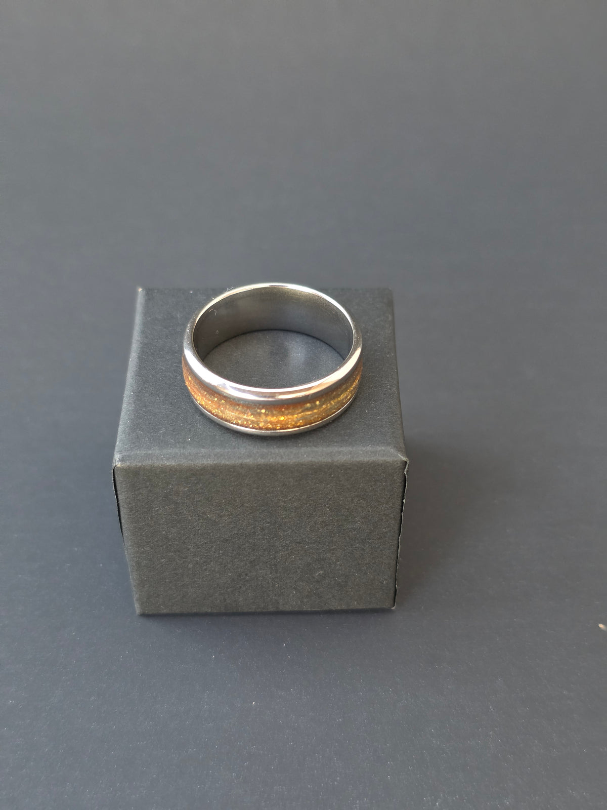 Emberflare Ring – Burnt Orange & Gold Charizard-Inspired Ring