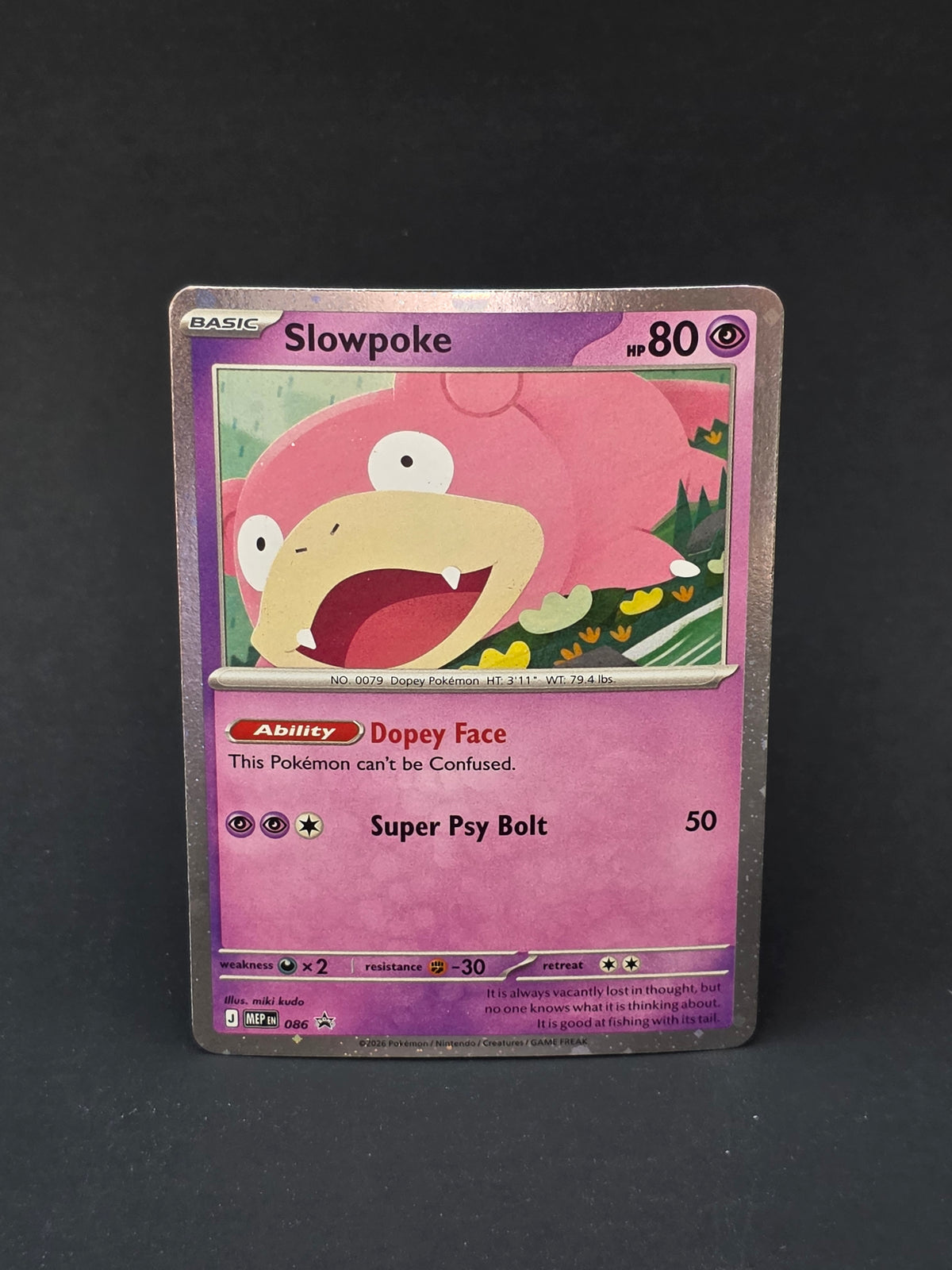 Slowpoke MEP 086 — Cosmos Holo | Mega Evolution Black Star Promo