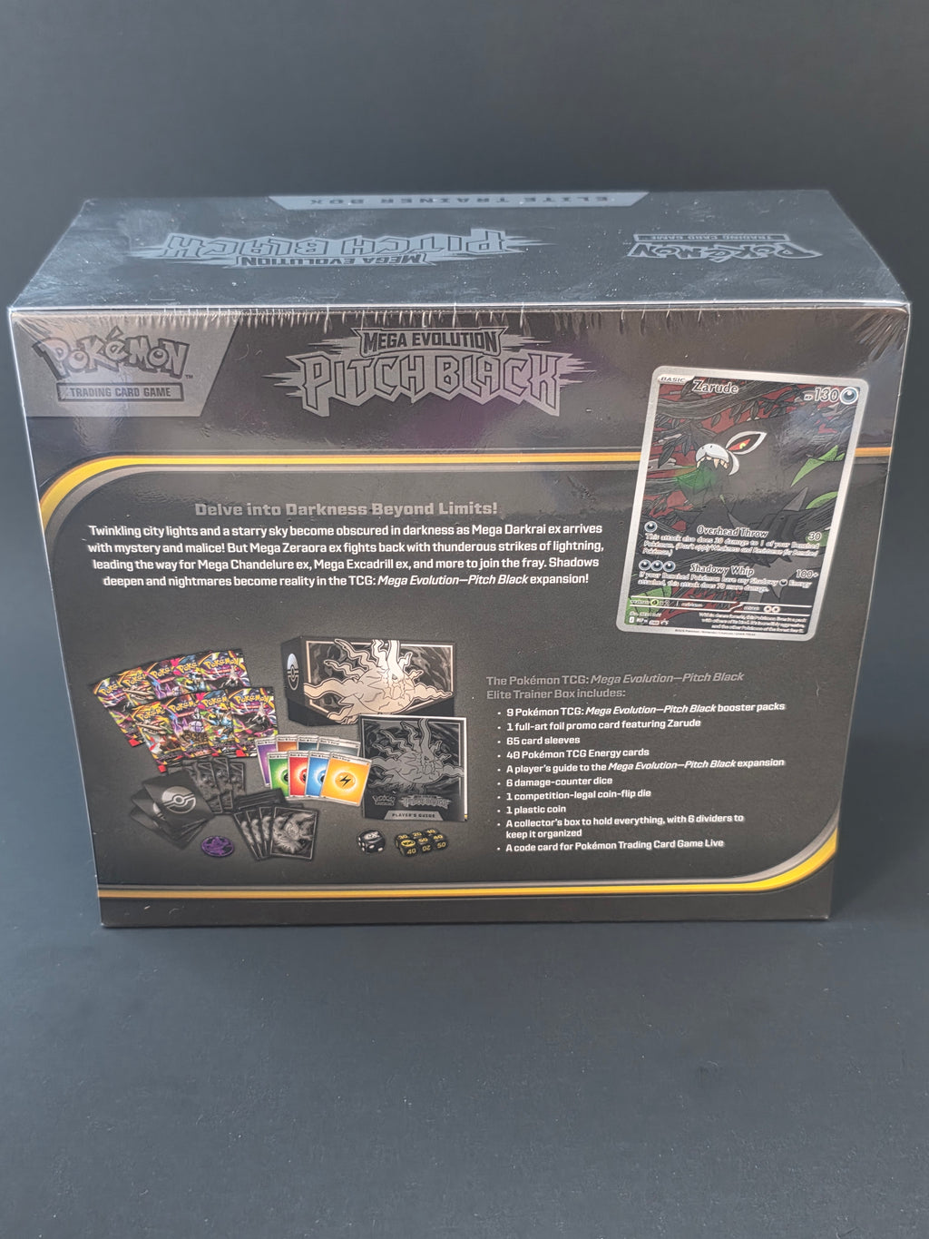 Pokémon TCG: Mega Evolution—Pitch Black Elite Trainer Box — Sealed