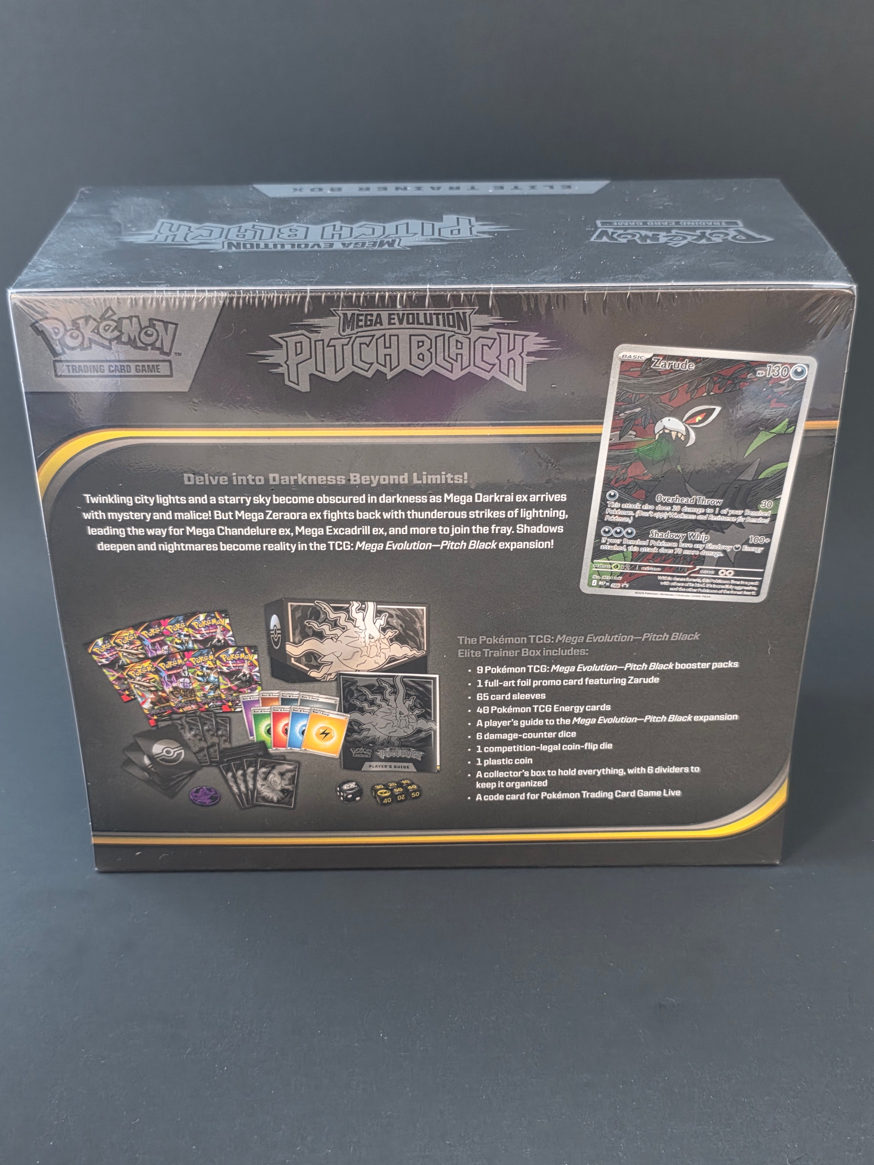 Pokémon TCG: Mega Evolution—Pitch Black Elite Trainer Box — Sealed