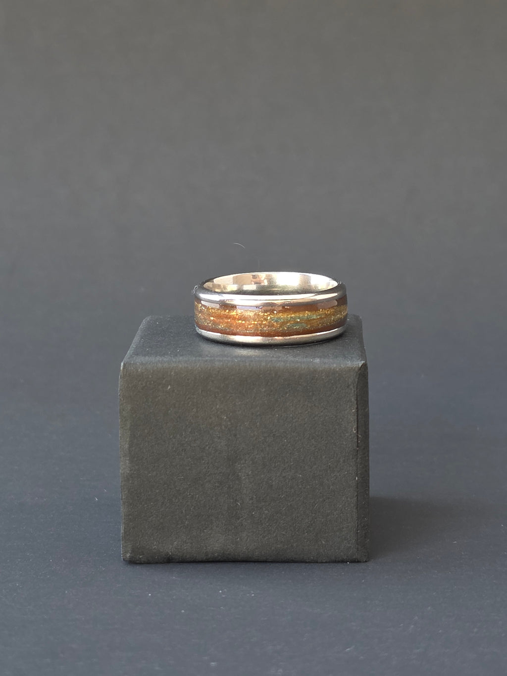 Emberflare Ring – Burnt Orange & Gold Charizard-Inspired Ring